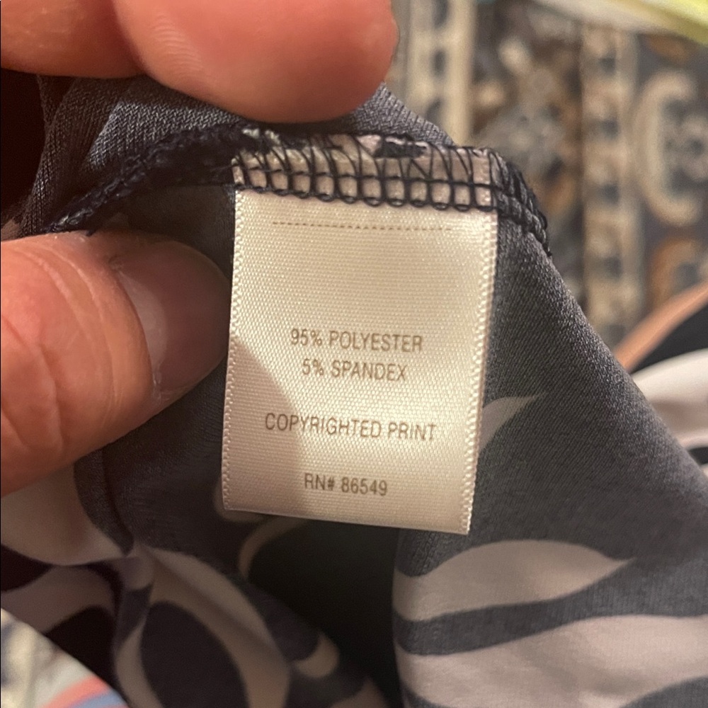 Tommy Bahama Black and White Floral Mini Dress - Picture 4 of 5